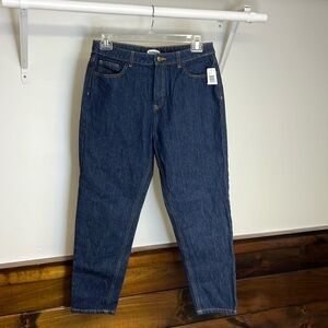 NWT Old Navy‎ Super Dark Wash Straight Leg Jeans- 10